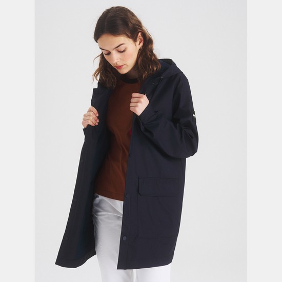 Aigle The Long, Lightweight And Waterproof Coats Women Black ZA-08237